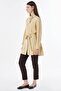 Collar Detailed Lyocell Viscose Tunic Yellow - 6