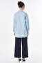Map Embroidered Cotton Tunic Blue - 4