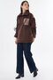 Garnili Suede Sweatshirt Brown - 4