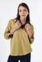 Lyocell Blouse with Flap Pockets Green