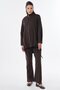Non Denim Jacket with Epaulet Detail, Brown - 3