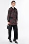 Shawl Pattern Stand Collar Jacket Red - 2