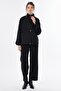 Buttoned Suede Jacket Black - 3