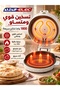 جهاز صنع الخبز العربي بقوة 1800 واط، صانع البيتزا والخبز المسطح الكهربائي مع تسخين مزدوج وسطح غير لاصق - 5