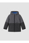 Black Hooded Boy's Ski Jacket - 2