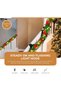 Christmas Garlands 270CM, Artificial Christmas Tree Xmax tree 8.85ft Christmas Wreath Outdoor Xmas Garland Pine Garland with Red Berries Snow Pine Cones - Green Non-Lit Holiday Decor - 8