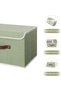 Anmini Storage Boxes with Lids, Storage Boxes with Pu Leather Handles and Polypropylene Board, Plastic Storage Boxes - 4
