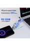 كابل USB C قصير 4 في 1 بطول 0.18 متر وقدرة 140 واط، كابل USB C و Lightning - 7