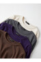 Two Mt Shop Quality Lcw Everyday Beige Plain Narrow & Slim Long Sleeve Women's Bodysuit - 3