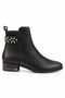 Women's Genuine Leather Black Elegant Daily Boots Vs002