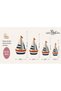 Eta Sailing Pattern Modern Woven Base Decorative Carpet Eta4313 - 4