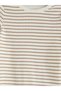 Alita City Farkıyla Lcw Baby Ecru Oval Collar Baby Boy Snap Fastener Bodysuit - 3