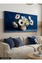 Oil Paintings Look White Flower One Piece Canvas - Canvas Painting