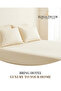 210TC Cotton Satin King Solid Bed Sheet Set 3PC | Soft Breathable Satin Flat Sheet 274x260 cm | 2 pillowcase 50x75 cm | OEKO-TEX & ECAS Certified