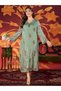 Rochie maxi, verde - 3