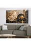 Round Patterns and Gold Deer One Piece Unilluminated Canvas - Canvas Painting - 4