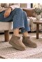 Women's Mink Mini Suede High Thick Sole Winter Boots with Fur Inside - 2
