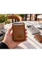 Vegan Leather Magsafe Card Holder Tan - 3