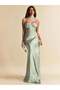 Rochie maxi, verde - 5