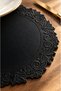 Luxury 6-Piece Leather-Look Embossed Black Supla Set – 37 cm - 5