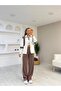 Textured Modal Garnished Zipper Detailed Suit