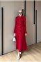 10 Buttons Long Dress