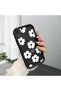 iPhone Xr Compatible Simple White Floral Print Case, Durable Impact Protection