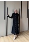 10 Buttons Long Dress - 4