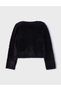 Pulover cu fermoar, negru - 2