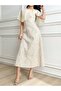 Rochie maxi, crem - 5
