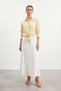 Women's Shirt with Buckle Detail - 10795Gml Yellow