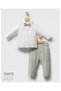 Baby Boy Bow Tie 3-Piece Striped Pants and Jacket Set - 2