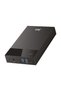 Jhd40 2.5" & 3.5" Inch Sata Hdd Ssd External Disk Box, USB 3.1 Type-C 5Gbps, 3-Port USB Hub, Supports 24Tb