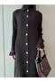 10 Buttons Long Dress - 8