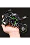 Die Cast Kawasaki Ninja H2R Model Motorcycle 17.5 cm – 1:12 Scale Metal Motor with Movable Handlebars and Rear Shock Absorbers - 7