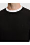 Black Slim Fit Crew Neck Basic Knit Sweater 50331501-Vr046 - 6