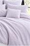 Muslin Duvet Cover Set 100% Cotton Double Size |   Lila |   Sheets with Sheets - White Sheets - 3
