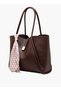 Scarf Accent Tote Bag with Double Handle - 3