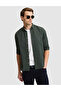 Dark Khaki Slim Fit Long Sleeve Shirt 50325365-Vr111 - 2