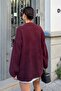 Women's Plum Button Detailed Ultra Soft Premium Knitwear Cardigan - 8