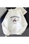 Monaco Printed Cotton 3 Thread Threaded Oversize Sweatshirt
