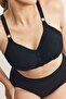 Wireless Snap-On Gathering Bra Cc897 Black - 4