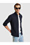 Navy Blue Customize Fit Long Sleeve Shirt 50331450-Vr033 - 2