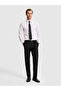 Black Slim Fit Fabric Trousers 50337458-Vr046