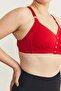 Wireless Snap-On Gathering Bra Cc897 Red - 4