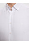White Slim Fit Textured Long Sleeve Shirt 50333820-Vr013 - 7
