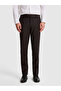 Brown Slim Fit Fabric Trousers 50337577-Vr029 - 2