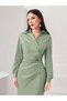 Rochie maxi, verde - 3