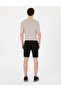 Black Regular Fit Knitted Shorts 50306779-Vr046 - 4