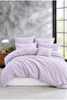 Muslin Duvet Cover Set 100% Cotton Double Size |   Lila |   Sheets with Sheets - White Sheets - 2